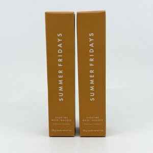 Summer Fridays Overtime Mask 1oz Each Set Of Two NEW SEALED